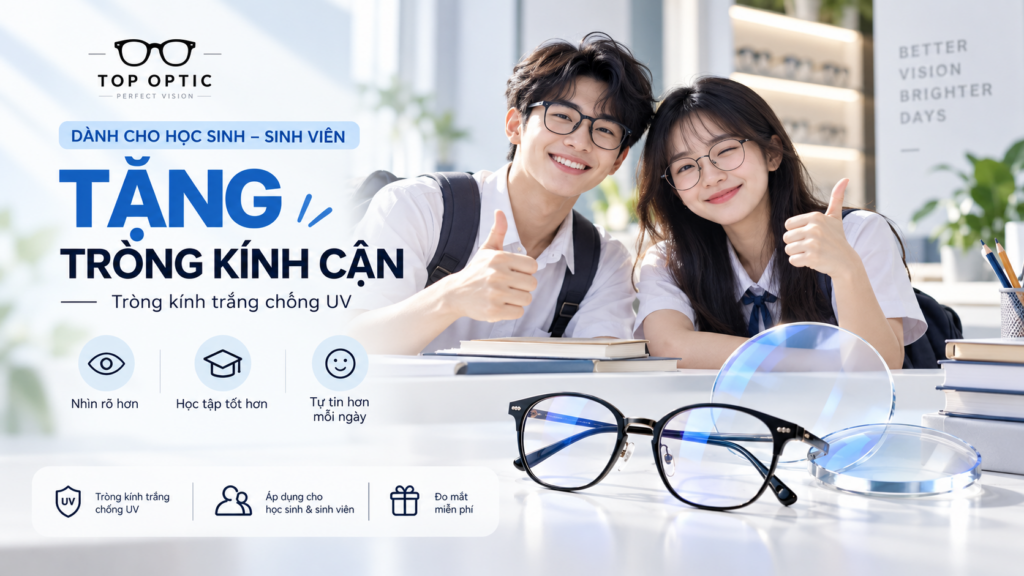 Tặng Tròng Kính Cận Cho Học Sinh – Sinh Viên Tại TP.HCM